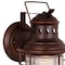 Vaxcel Hyannis 1 Light Bronze Coastal Lantern Cylinder Outdoor Wall Lantern Clear Glass OW37081BBZ - alternate 3